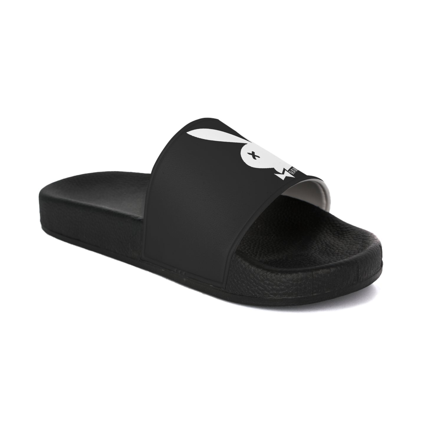 Raw+Sushi "PLAY BOYZ" Slide Sandals BLK/WHT