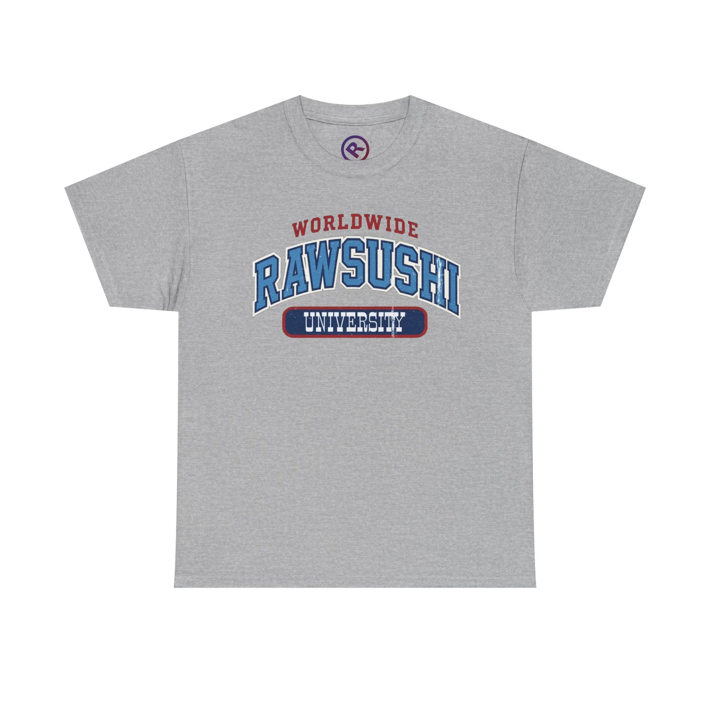 Raw+Sushi "raw university " Heavy Cotton Tee