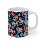 Raw Sushi "raw script camo" stamp Mug 11oz