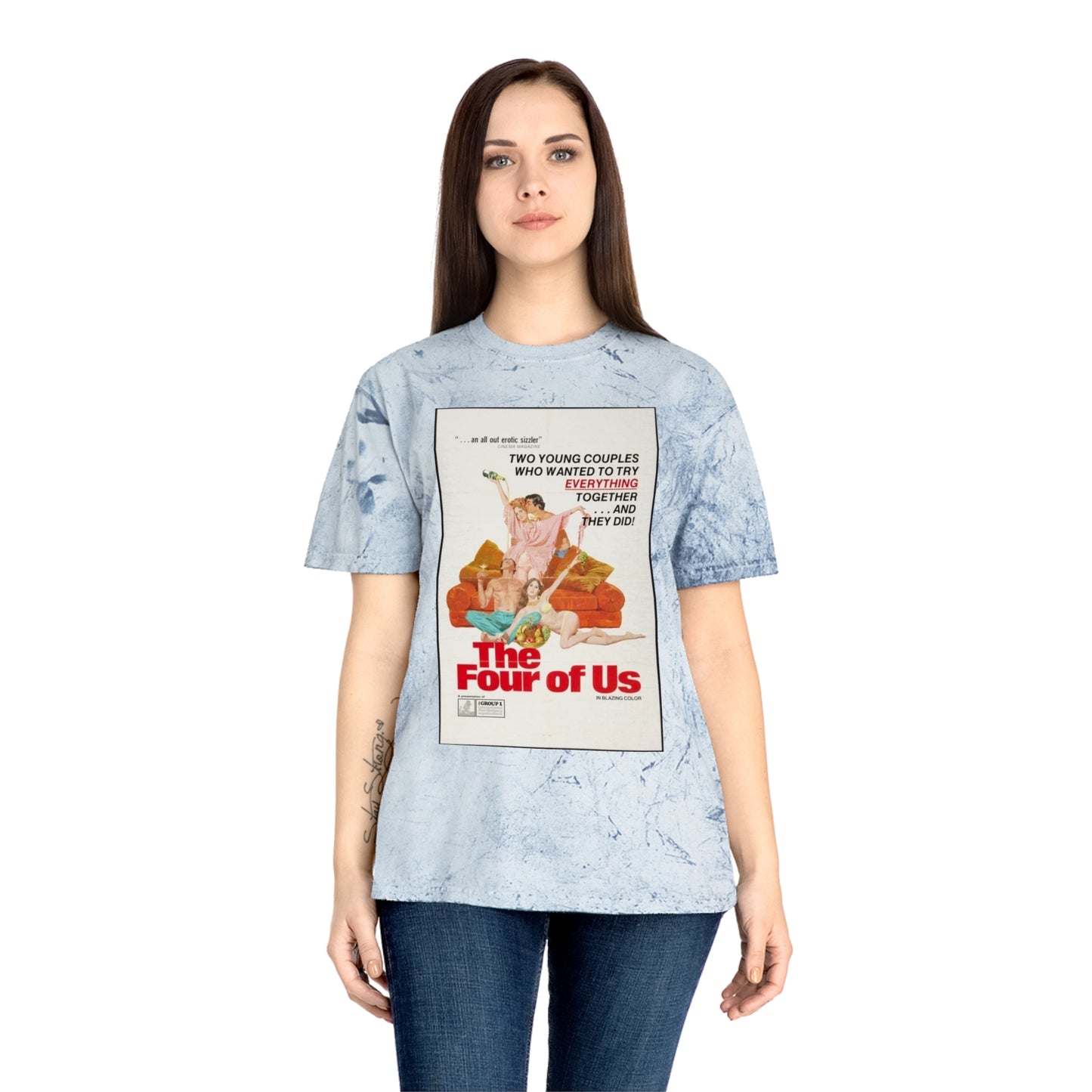 Raw+Sushi X Cult Behavior "4 of us"  Color Blast T-Shirt