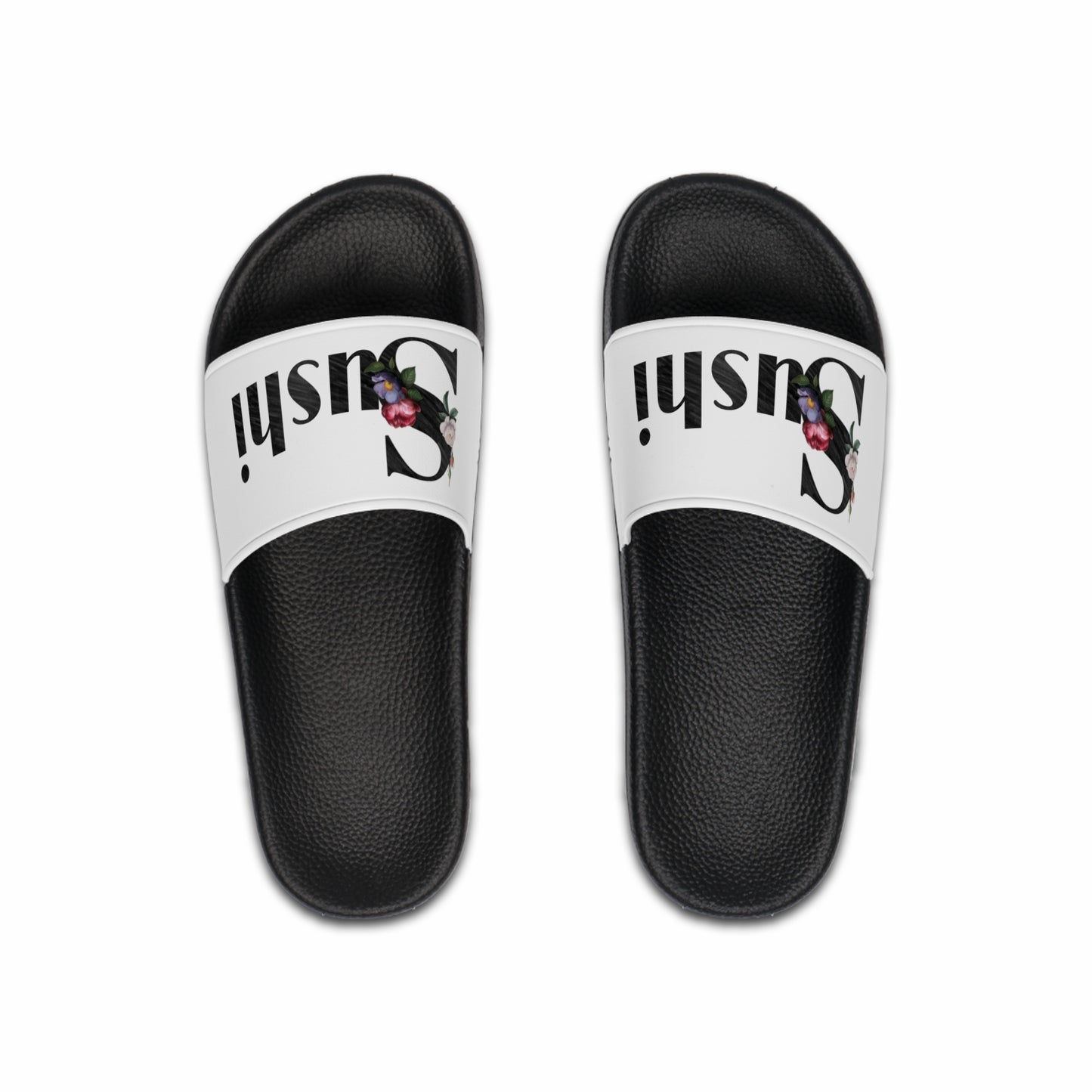 Raw+Sushi "Sushi rose" Slide Sandals white