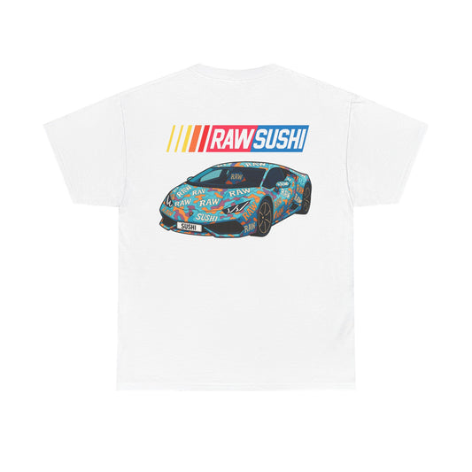 Raw+Sushi "Cartoon Lambo Camo" Heavy Cotton Racer Tee