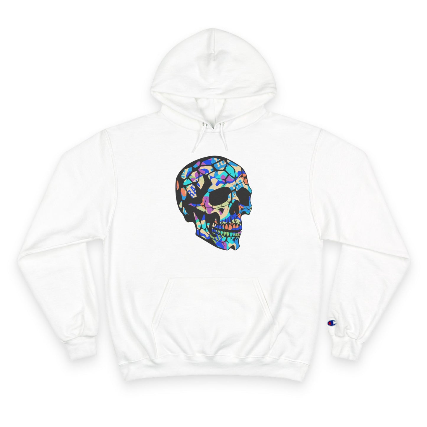 raw+sushi "skull candy camo" Champion Hoodie