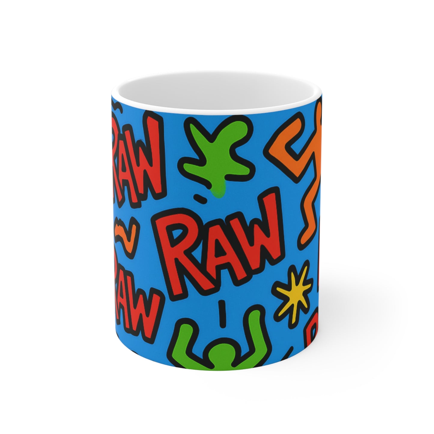 RawSushi "raw graffiti" royal Mug 11oz