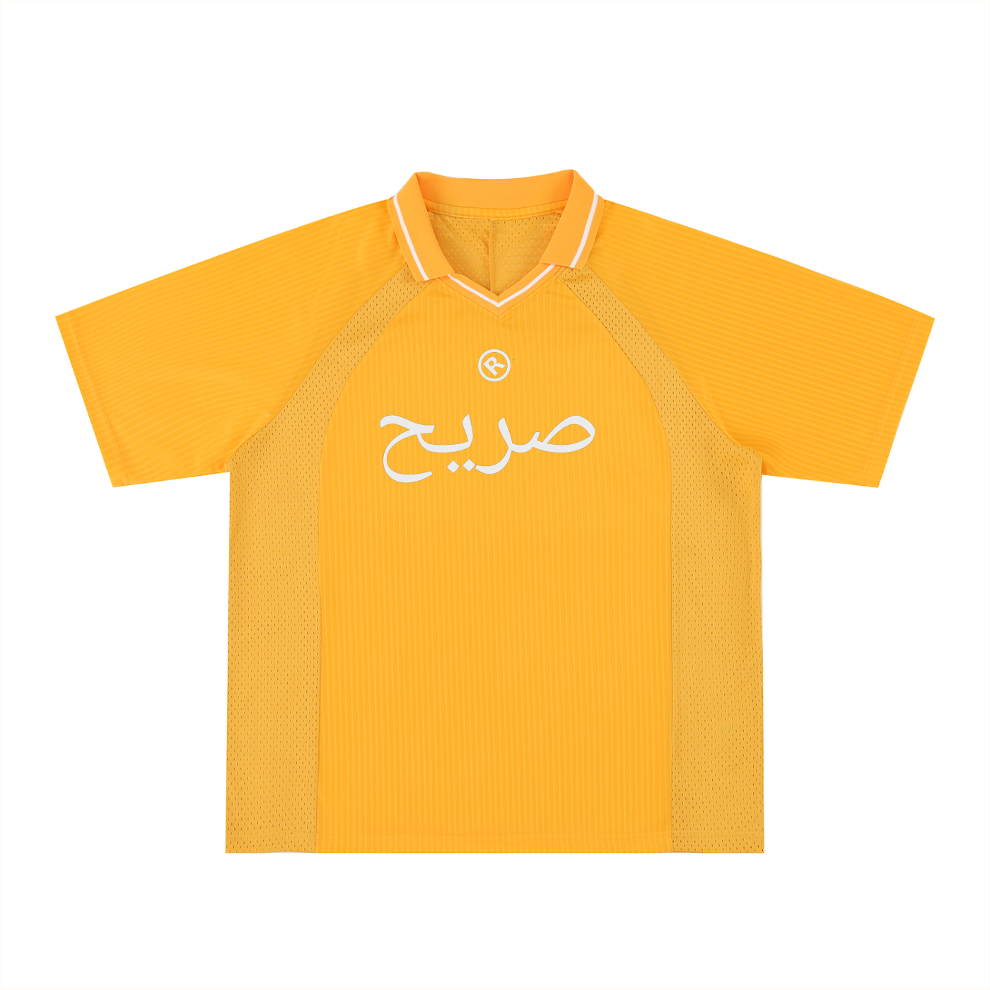 Raw+Sushi  Striped V-Neck Soccer Jersey YELLOW