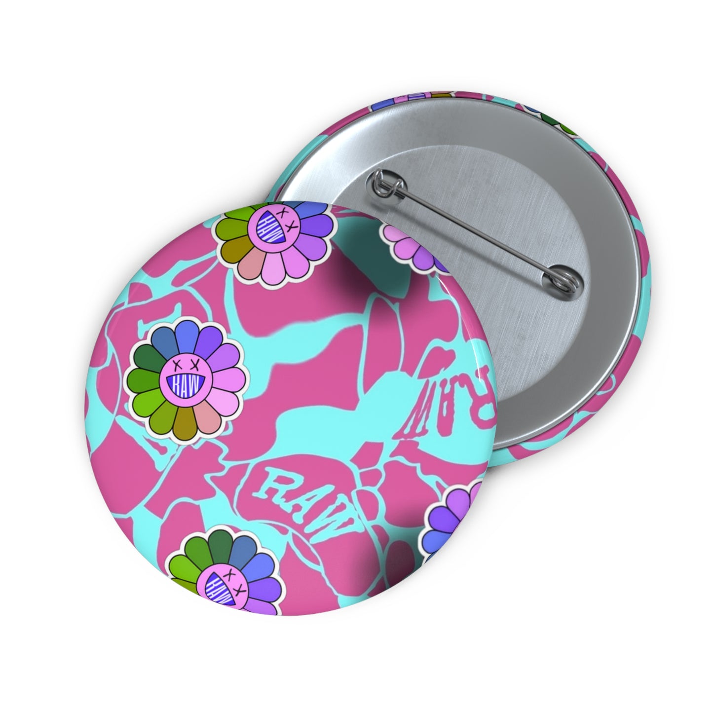 RAW SUSHI OG CAMO Pin Button