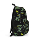 Raw+Sushi "raw script" BackPack blk/lime