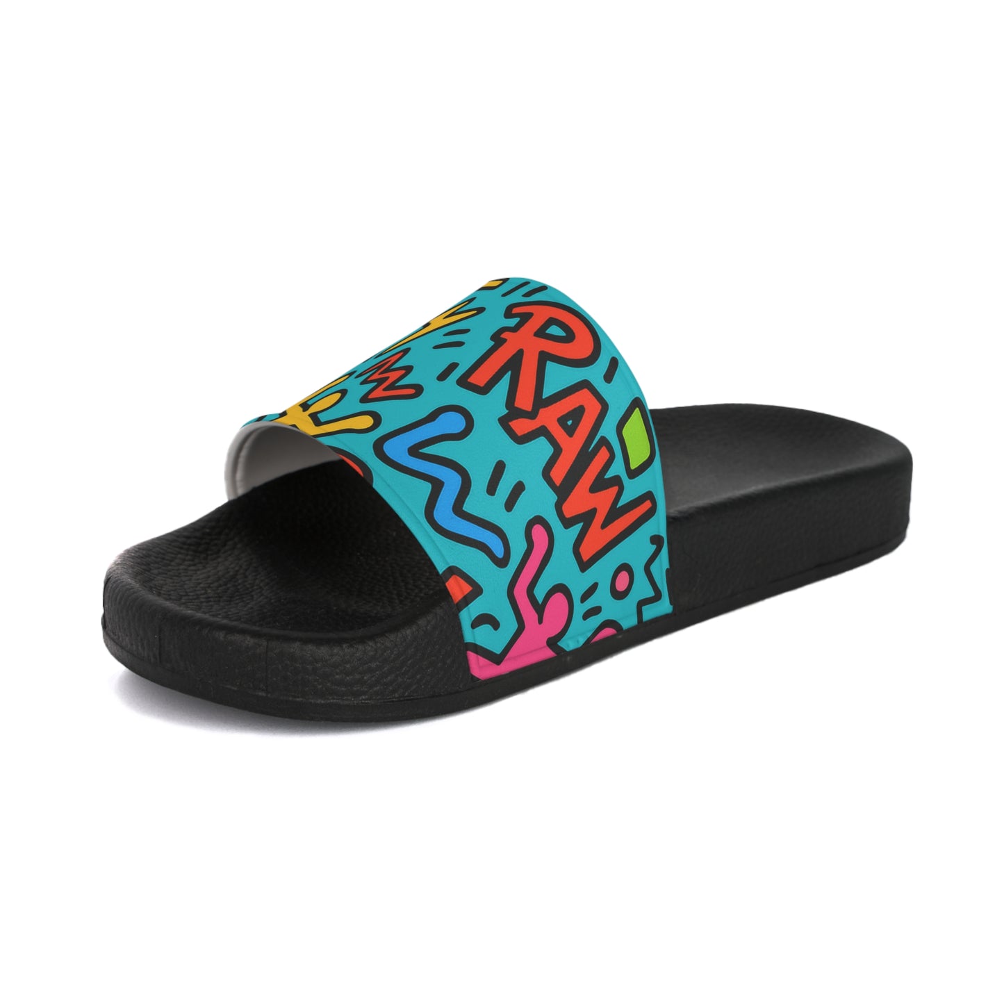 Raw+Sushi "RAW STREET TAG" Slide Sandals white