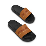 Raw+Sushi "world wide exploration" Slide Sandals brown