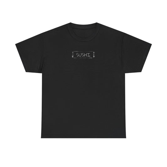 Raw+Sushi "sushi spray stamp" Unisex Heavy Cotton Tee blk