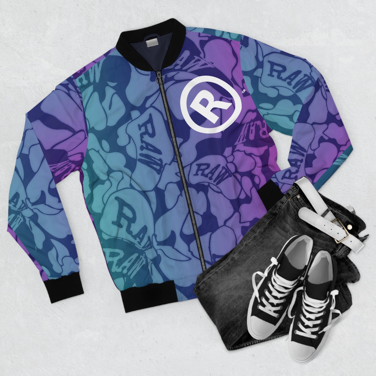 RAW+SUSHI "OG BLUE CAMO" Bomber Jacket