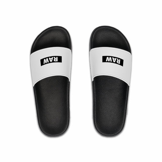 Raw+Sushi "RAW STAMP" Slide Sandals white