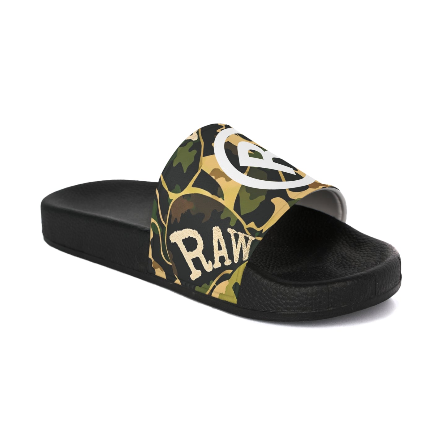 Raw+Sushi "RAW ARMY CAMO" Slide Sandals multi/blk