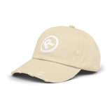 Raw+Suhi "R" LOGO Distressed Dad Cap (stone)