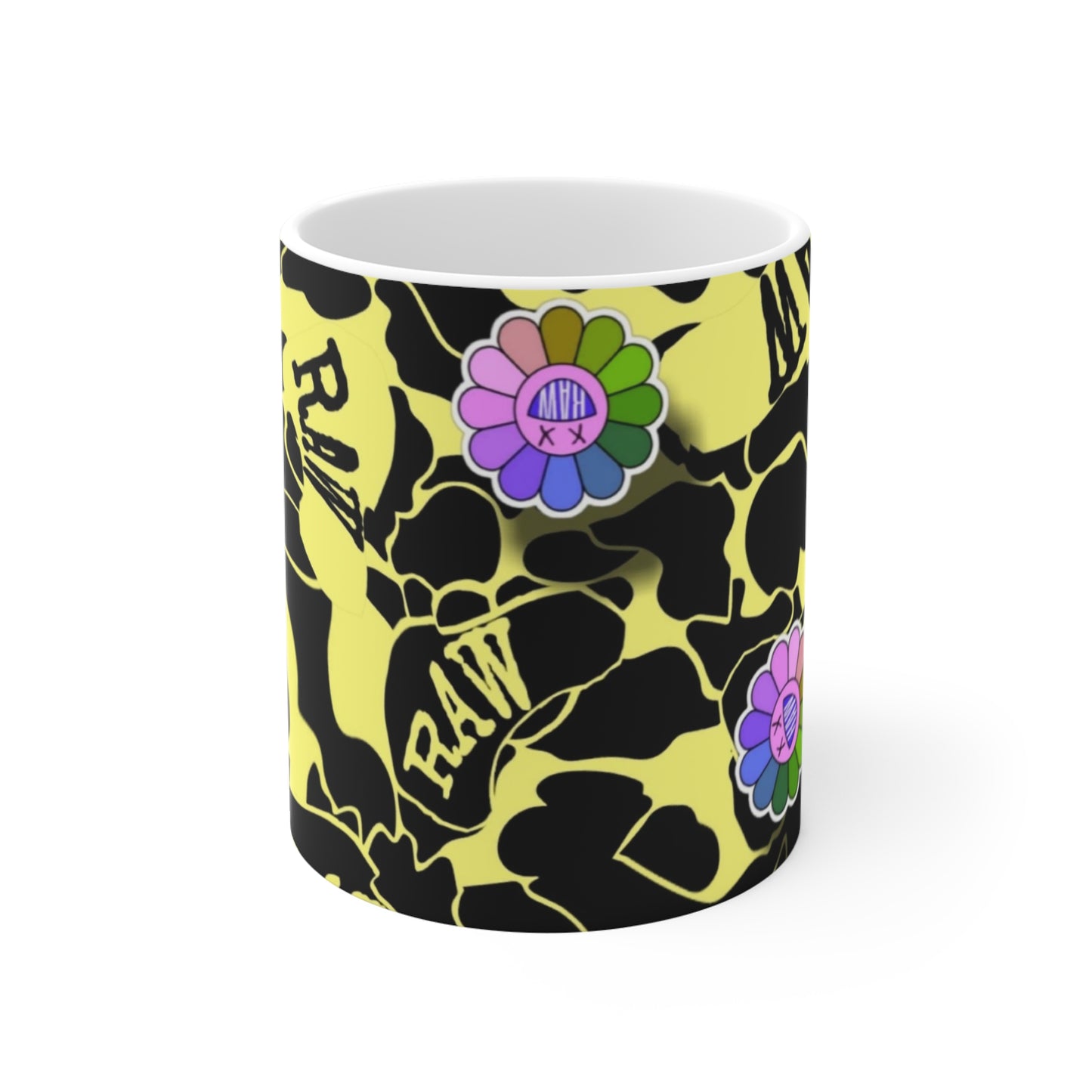 Raw Sushi OG CAMO yellow Mug 11oz
