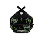 Raw+Sushi "raw script" BackPack blk/lime