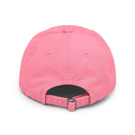 Raw+Suhi "R" LOGO Distressed Dad Cap (True pink)