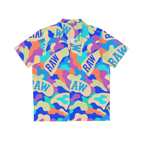 RAW+SUSHI SPRING 25' "RAW CAMO PRINT" Hawaiian Shirt - Casual