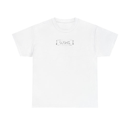 Raw+Sushi "sushi spray stamp" Unisex Heavy Cotton Tee white
