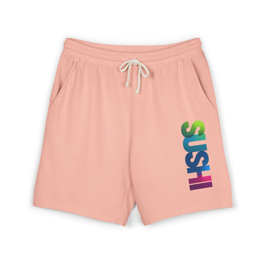 Raw+Sushi "SUSHI" Lightweight Fleece Sweat Shorts (peach)