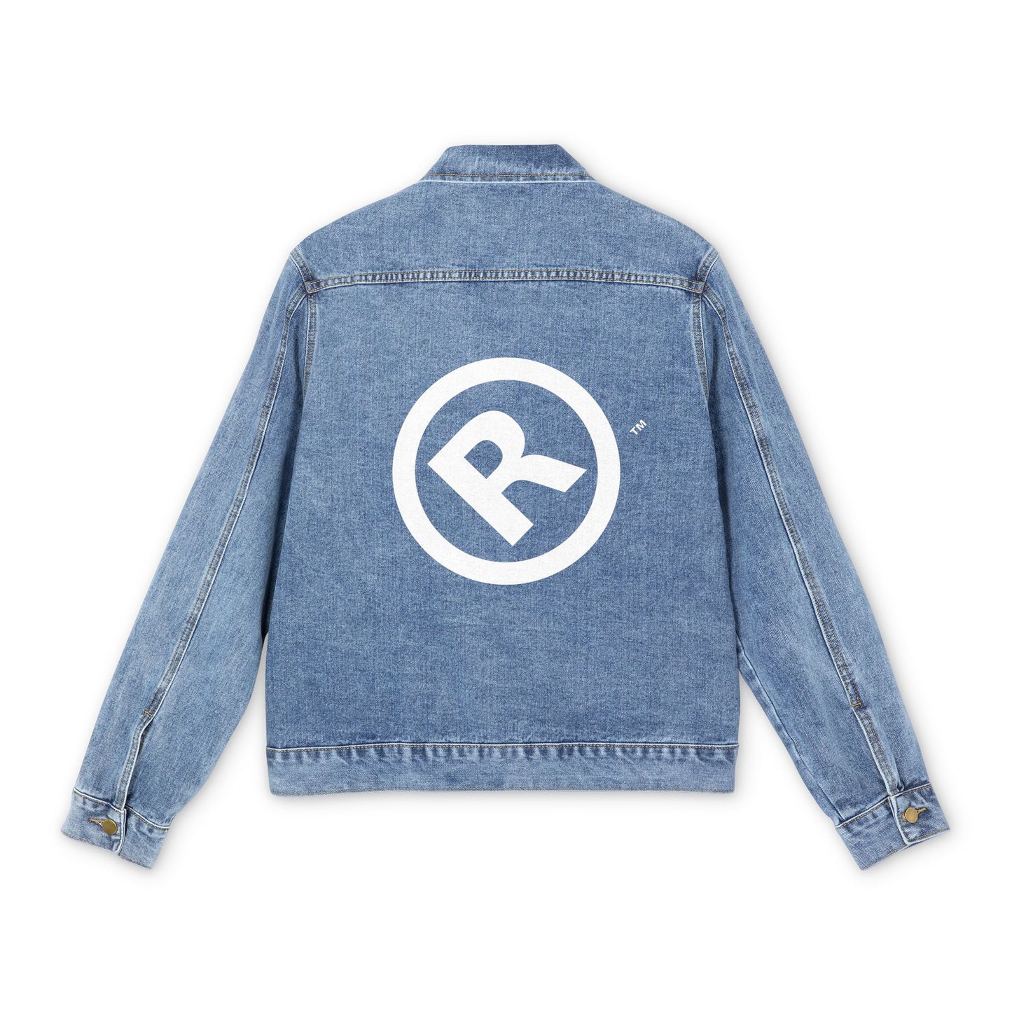 Raw+Sushi Denim Jacket — Classic Lightwash Jean Jacket 'R' Back Logo