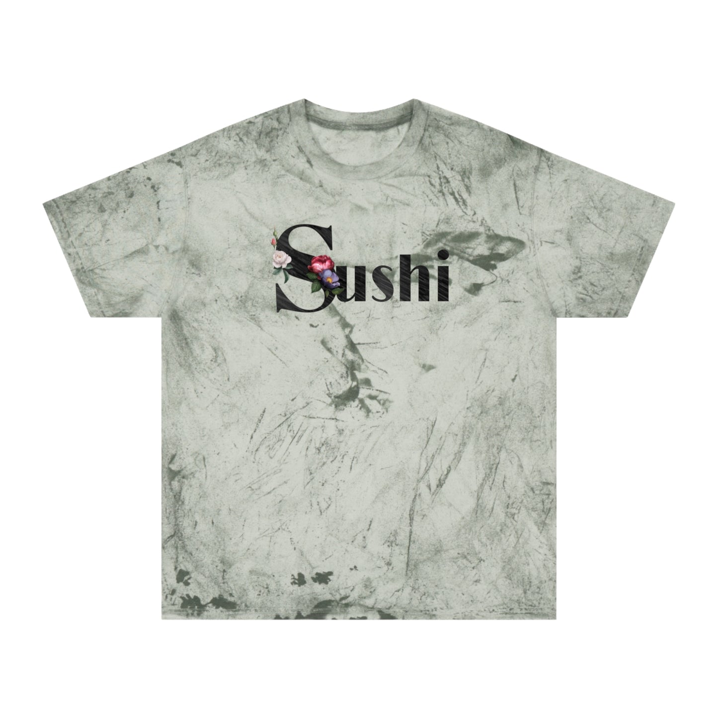 Raw+Sushi "SUSHI"  Color Blast T-Shirt GRY