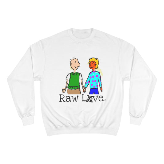 raw+sushi "RAW LOVE" Champion Crew neck
