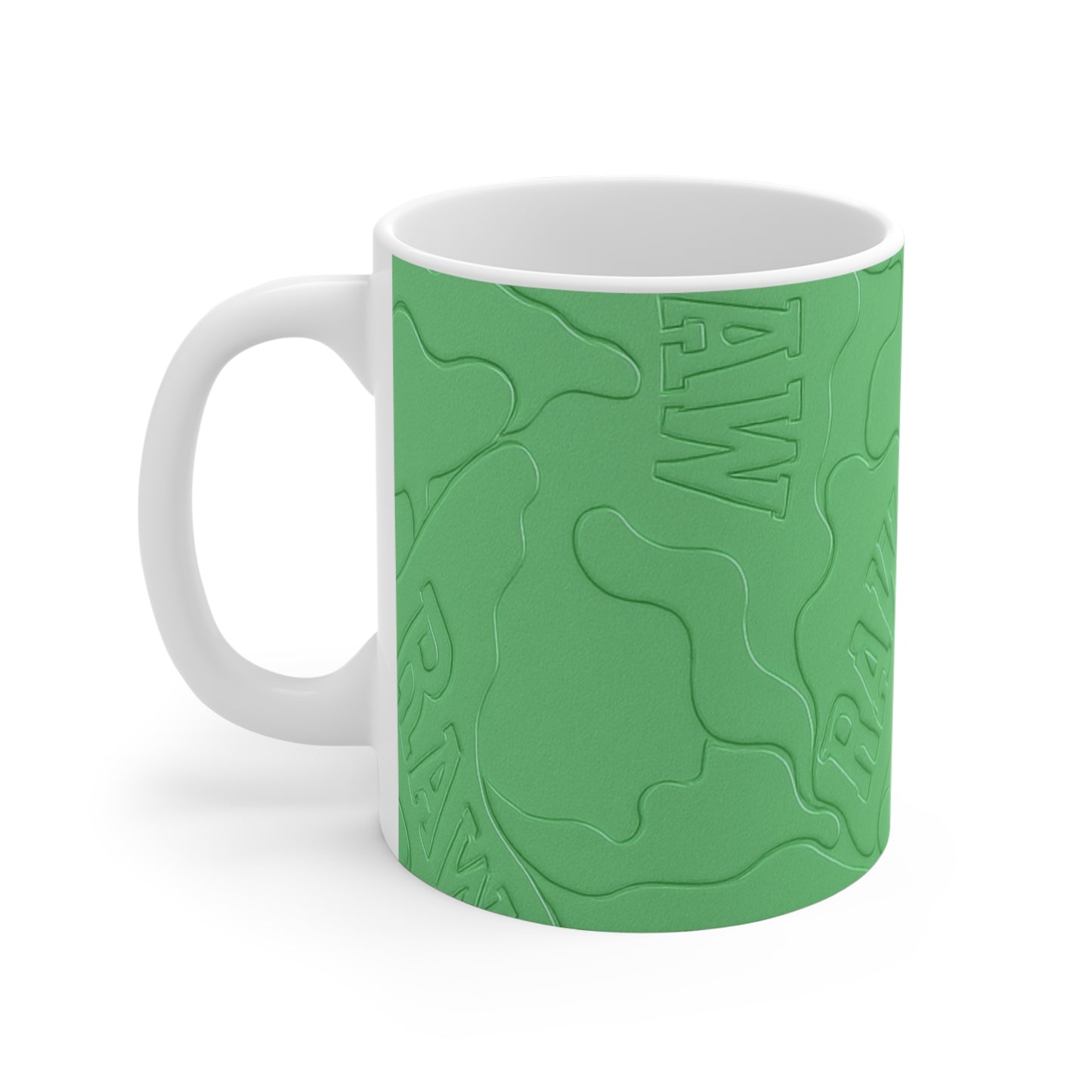 RawSushi "green marbled camo" Mug 11oz