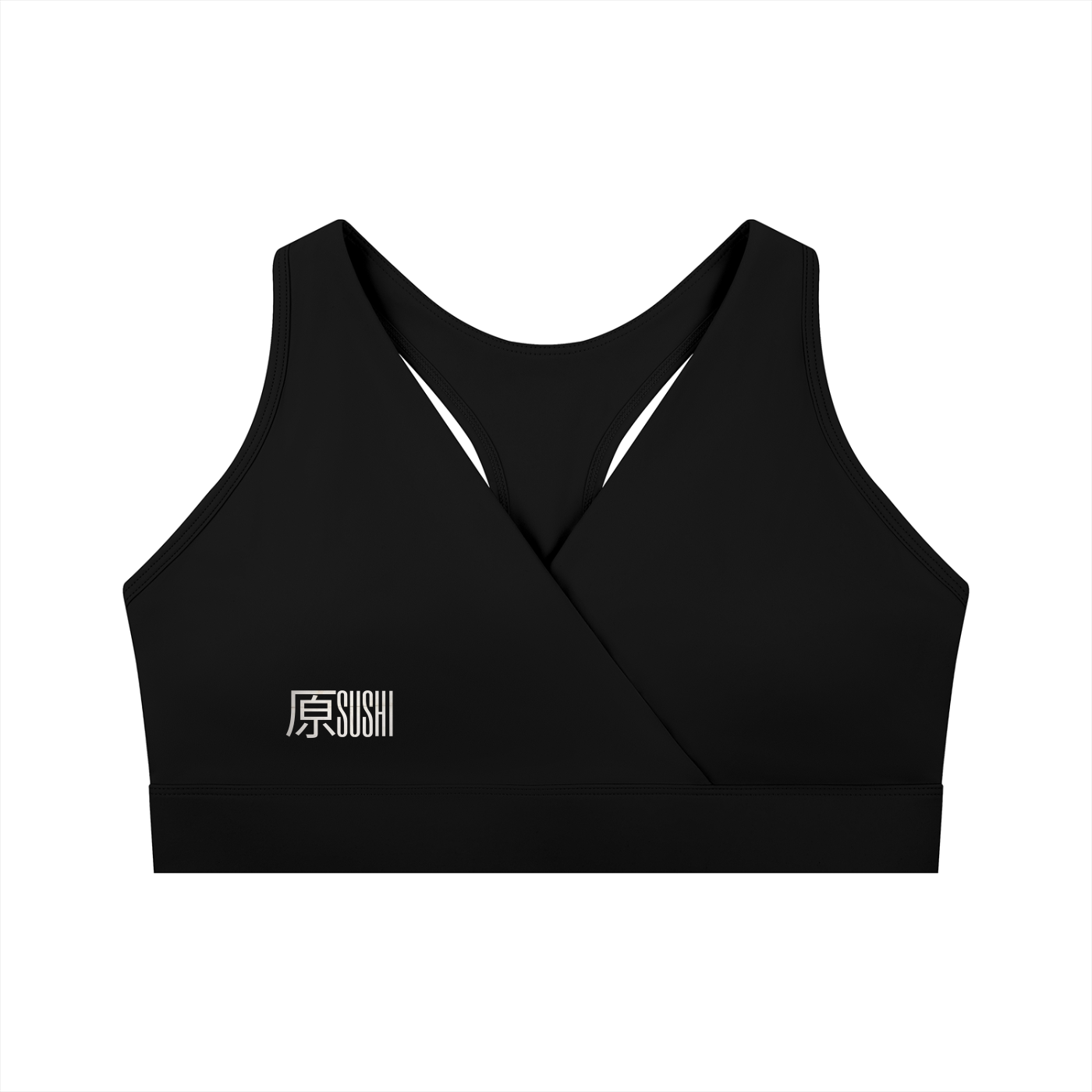 Raw+Sushi "SUSHI GIRLS" Women's Crossover V-Neck Sports Bra