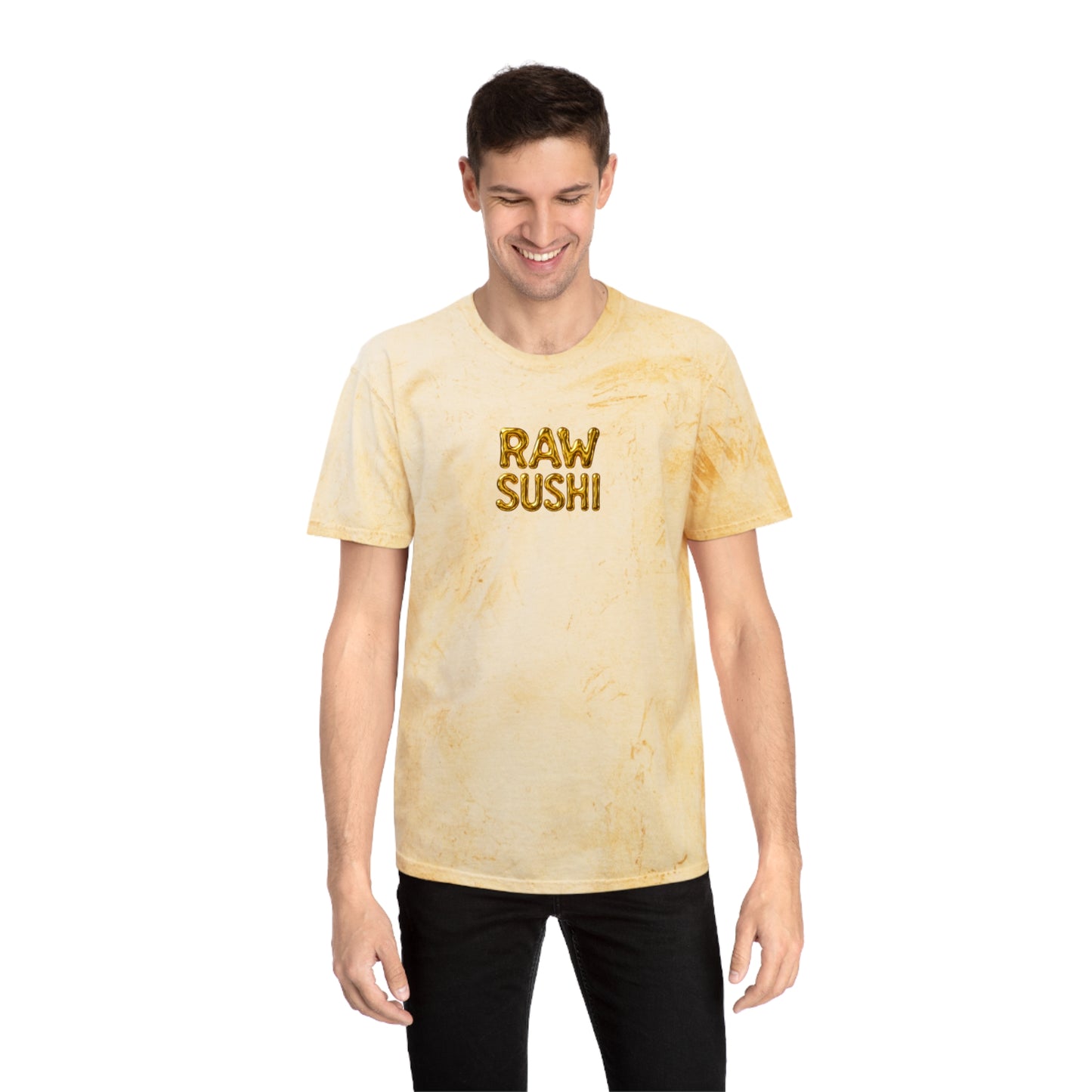 Raw+Sushi "Liquid Gold"  Color Blast T-Shirt