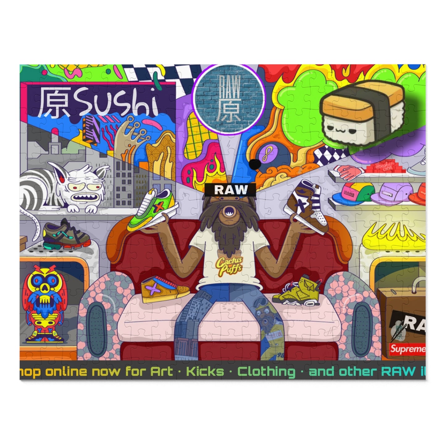 Raw+Sushi hype beast Collection Puzzle (252 Piece)