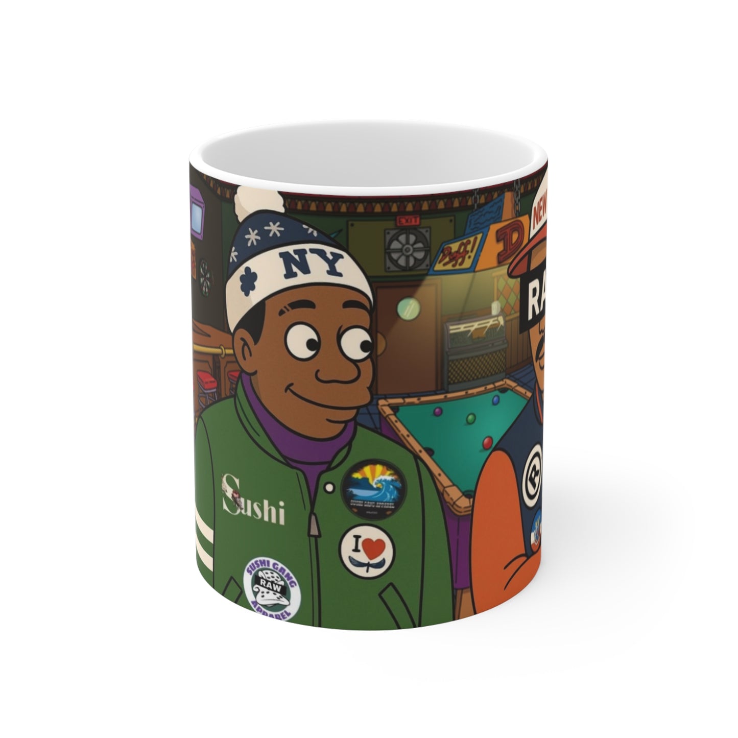 RawSushi "coming to Springfield " Mug 11oz