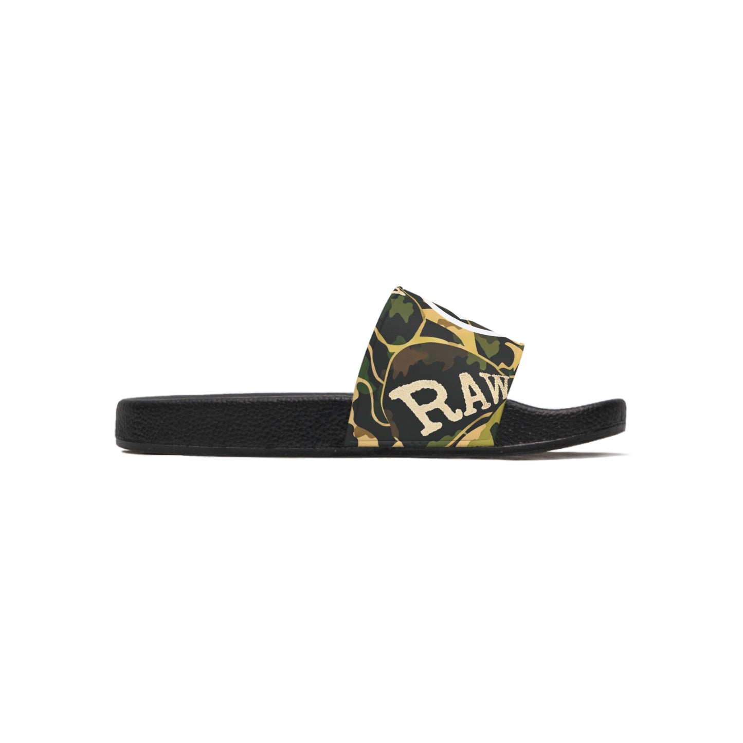Raw+Sushi "RAW ARMY CAMO" Slide Sandals multi/blk