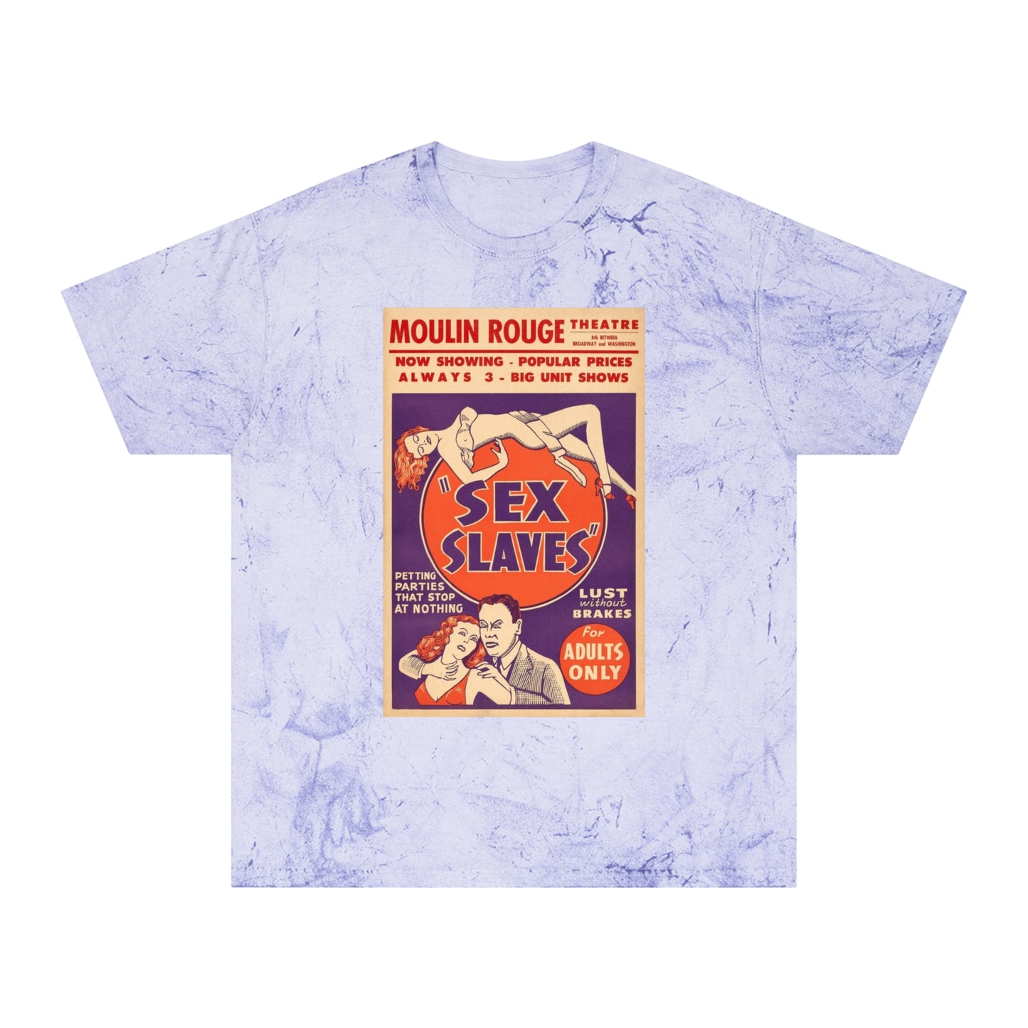 Raw+Sushi X Cult Behavior "Sex slave"  Color Blast T-Shirt GRY