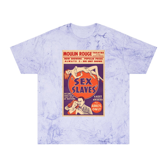 Raw+Sushi X Cult Behavior "Sex slave"  Color Blast T-Shirt GRY