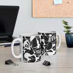 Raw sushi blk/white camo Mug 11oz