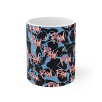 Raw Sushi "raw script camo" stamp Mug 11oz