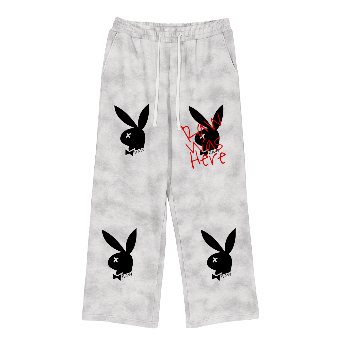 Raw Sushi "PLAY BOYZ" Dirty Washed Fleece Sweatpants
