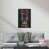 KAWS NEON Premium Matte Vertical Posters