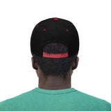 Raw+Sushi "RAW" Flat Bill Hat blk/red/volt