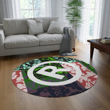 RAW SUSHI "MULTI CAMO" Round Rug