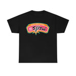 Raw+Sushi "SUSHI & SPURS" Heavy Cotton Tee (BLACK)