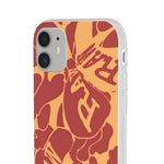 Raw+Sushi "Orange camo" Flexi Cases