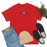 Raw Box LOGO Heavy Cotton Tee RED