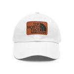 Raw+Sushi "north face sushi" Dad Hat with Leather Patch white