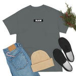 Raw Box LOGO Heavy Cotton Tee CHARCOAL