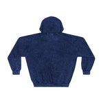 Raw+Sushi "fish scale" Mineral Wash Hoodie navy