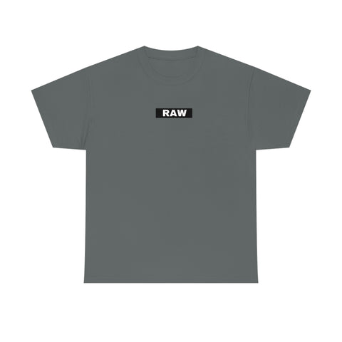 Raw Box LOGO Heavy Cotton Tee CHARCOAL