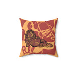 Raw+Sushi "Orange CAMO" Faux Suede Pillow