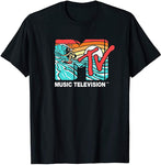 MTV Catch a Wave MTV Surfer Logo Retro Graphic T-Shirt